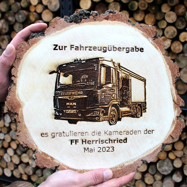Birke 3,5 cm dicke Baumscheibe  25-35 cm