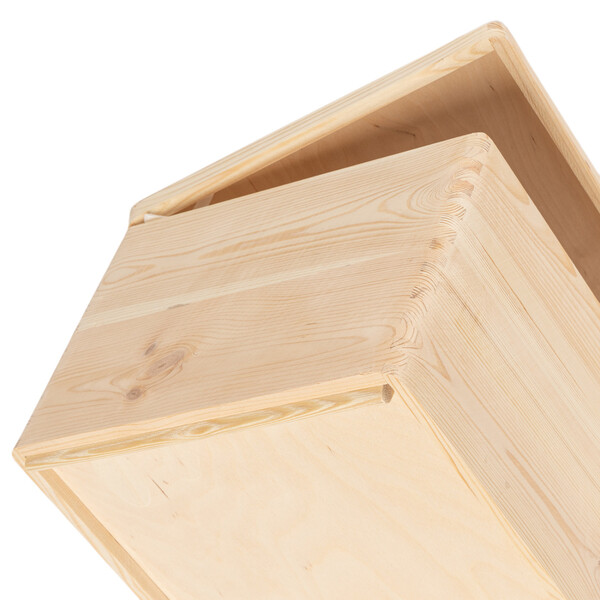 Spielzeugkiste 24 Liter aus Holz mit Deckel 40 x 30 x 24 cm
