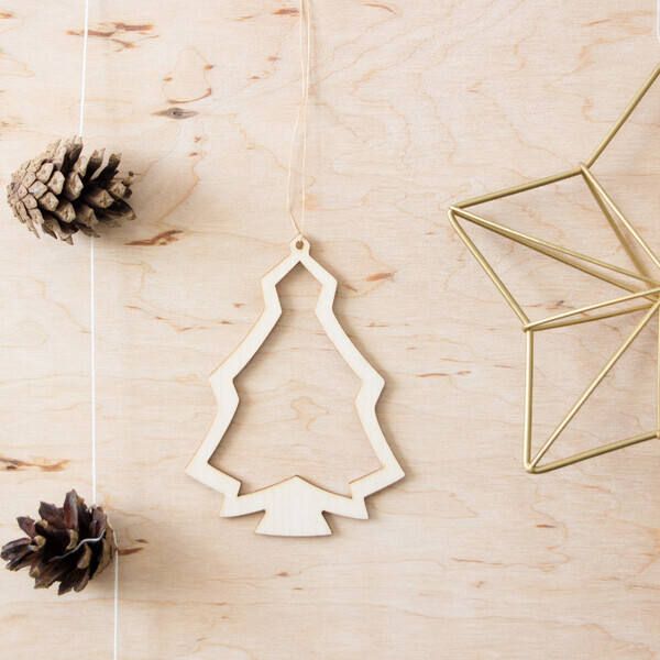 Weihnachtsbaum 11 x 8 cm offen