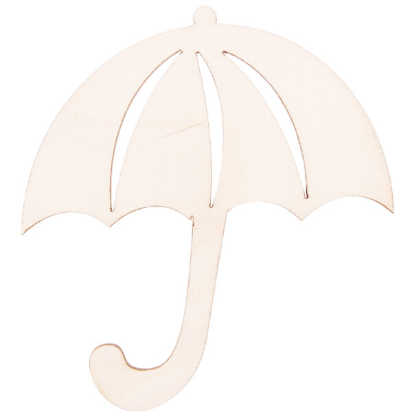 Regenschirm aus Holz 10 x 10 cm Schirm