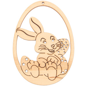 Osterhase im Ei 10 x 7 cm Osterstrauß Anänger