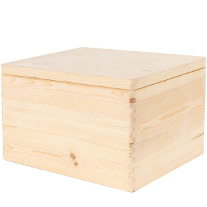 Spielzeugkiste aus Holz mit Klappdeckel, 24 Liter,...