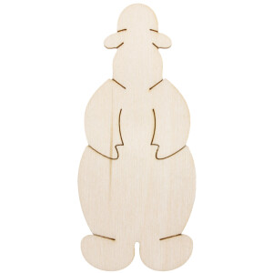 Schneemann 10 x 4 cm als Tischdekoration
