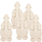 Schneemann 10 x 4 cm als Tischdekoration