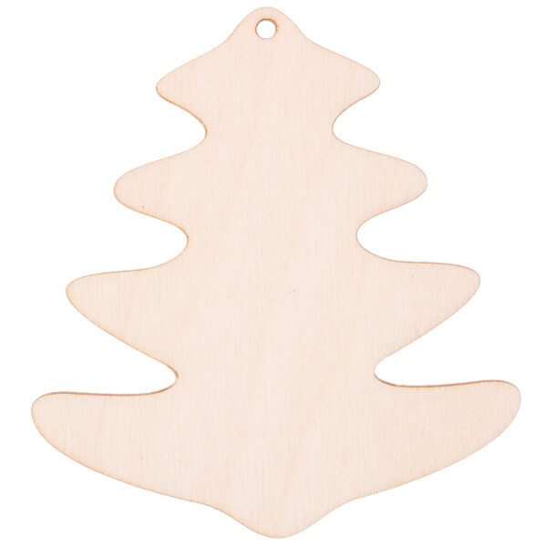 geschlossener Weihnachtsbaum 9 x 8 cm Holz