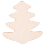 geschlossener Weihnachtsbaum 9 x 8 cm Holz