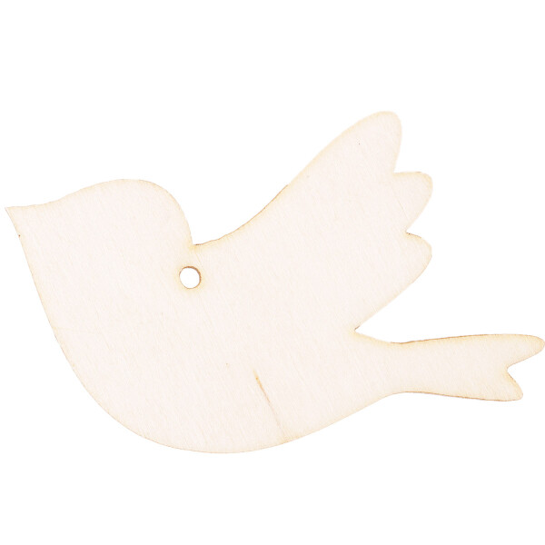 Holzvogel 6 x 4 cm, Vogel aus Holz