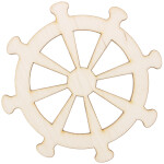 Steuerrad, Schiffssteuerrad 10 x 10 cm aus Holz