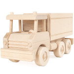 Holz-Lkw, große Sparbüchse als Spielzeugauto, 32 × 12 × 16 cm