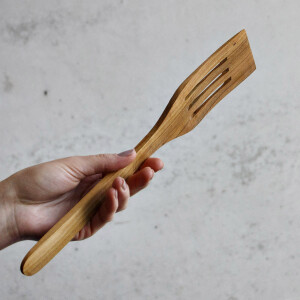 Offener Pfannenheber 30 cm Holz Pfannen Wender, Fleisch Wender