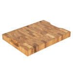 Hackbrett aus Eichen Stirnholz 40 x 30 x 4 cm Schneidebrett