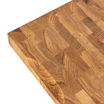 Hackbrett aus Eichen Stirnholz 40 x 30 x 4 cm Schneidebrett