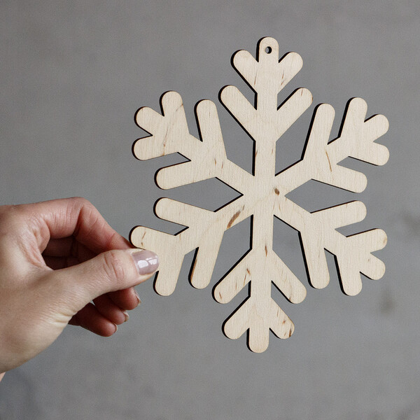 Schneekristall 16 x 16 cm Christbaumschmuck