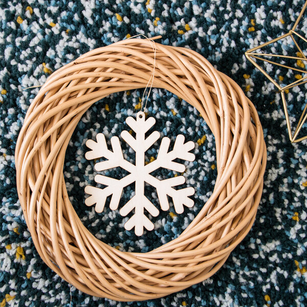 Schneekristall 16 x 16 cm Christbaumschmuck