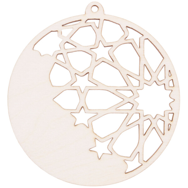 Weihnachtskugel Sternschnuppe 8 x 8 cm