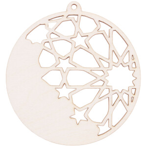 Weihnachtskugel Sternschnuppe 8 x 8 cm