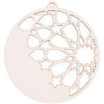 Weihnachtskugel Sternschnuppe 8 x 8 cm