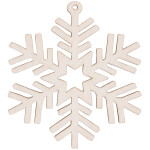 Schneeflocke aus Holz 8 x 8 cm