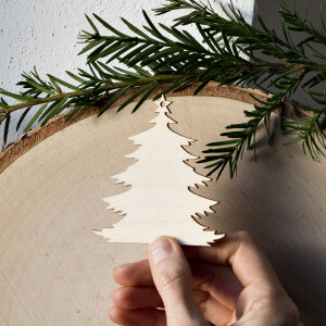 Weihnachtsbaum Anhänger 8 x 8 cm