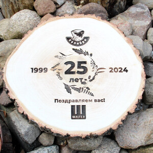 Holz Scheiben 3er-Set Baumscheiben Ø 20 - 25 cm, 2,5 cm stark