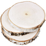 Holz Scheiben 3er-Set Baumscheiben Ø 20 - 25 cm, 2,5 cm stark