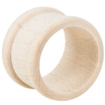 Serviettenring aus Holz, mit Rand Ø 4,2 cm, 3 cm hoch