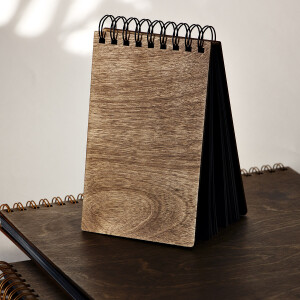 Fotoalbum aus Holz mit Ringmechanik 18 x 12 cm