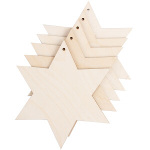 Weihnachtsstern 22 x 22 cm Holzstern