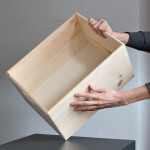 Werkstattkiste, 21 Liter, aus Holz, 40 × 30 × 24 cm