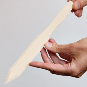 Brieföffner aus Holz 22 cm lang, Messer aus Holz