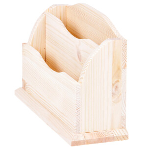 Büroorganizer aus Holz 27 x 9 x 17 cm