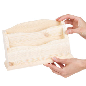 Büroorganizer aus Holz 27 x 9 x 17 cm