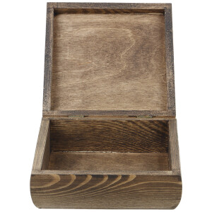 Holzkiste 16 x 16 x 6 cm mit abgerundete Ecken 0,8 Liter