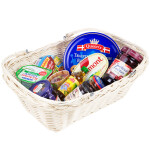 Beige Einkaufskorb 13 Liter aus Vollweide 43 x 33 16 cm