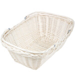 Beige Einkaufskorb 13 Liter aus Vollweide 43 x 33 16 cm