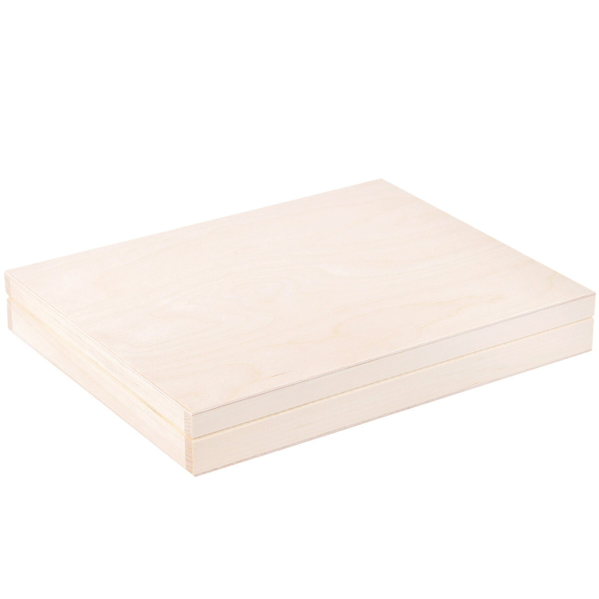 Flache Holzbox für DIN‑A4‑Formate, 32 x 25 cm, 12,50 €