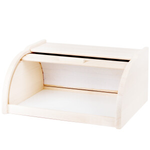 Brotkasten mit Roll-Deckel aus Holz, Brotbox