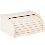 Brotkasten mit Roll-Deckel aus Holz, Brotbox
