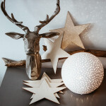 großer Stern als Weihnachtsstern 20 x 20 cm Winterstern aus Holz