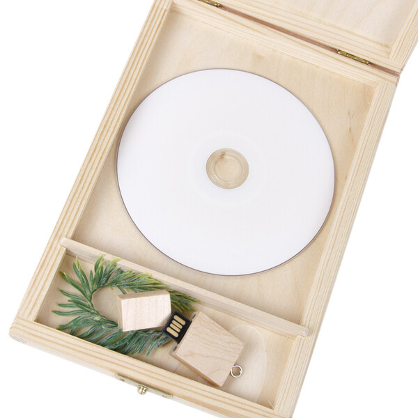 CD Box mit Schloss 21,5 x 14,5 x 2,5 cm