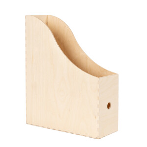 Holz Stehsammler, Zeitschriftenhalter aus Holz 9,5 x 24,5 x 31 cm