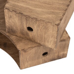 Holz Zeitschriftenhalter Eiche Dunkel