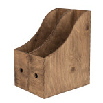 Holz Zeitschriftenhalter Eiche Dunkel