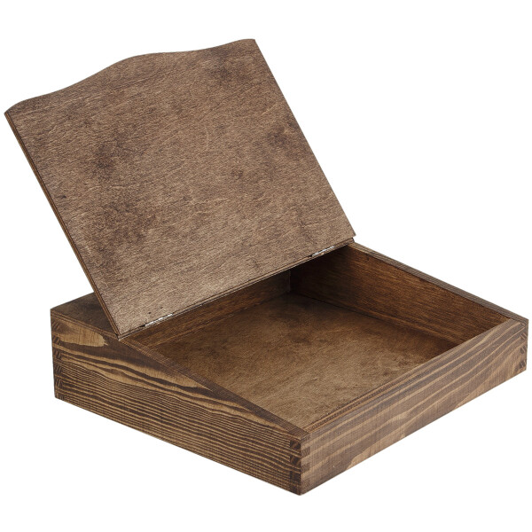 Holz Klappsekretär in Eiche Dunkel Schreibtisch Akten-Organizer