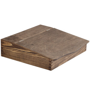 Holz Klappsekretär in Eiche Dunkel Schreibtisch Akten-Organizer